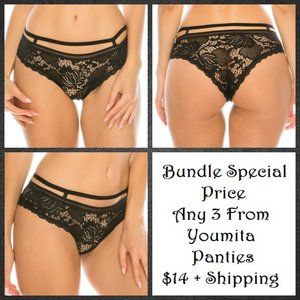 Youmita Floral Lace Bikini Underwear